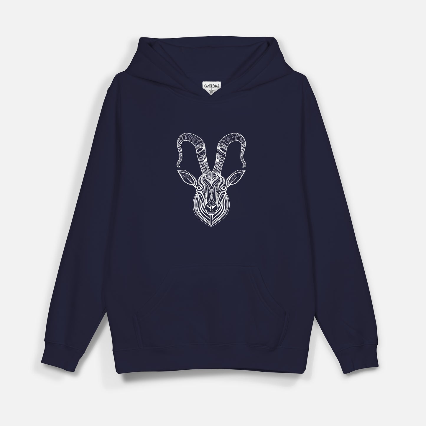 Deer  Beyaz Baskı  - Hoodie