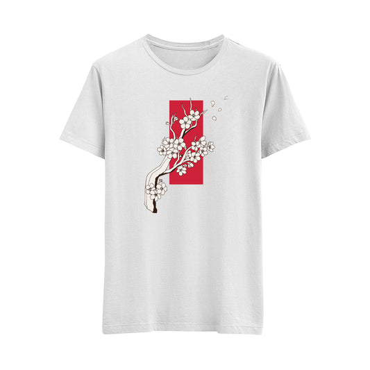 Japon Tarzı Çiçek - Regular T-Shirt