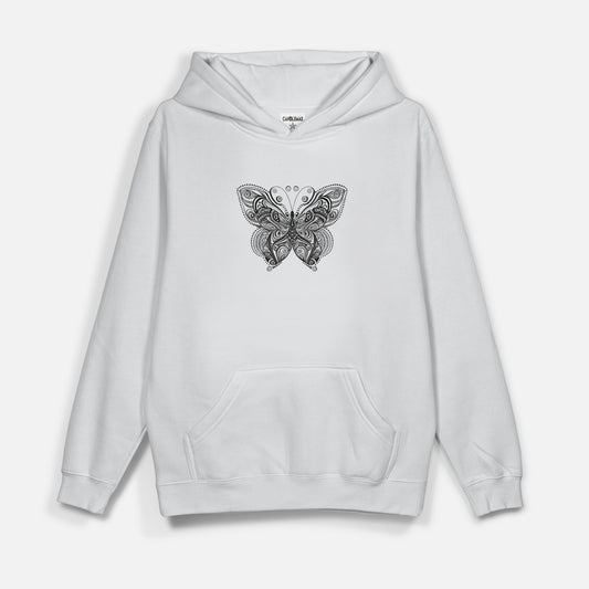 Butterfly Siyah Baskı  - Hoodie