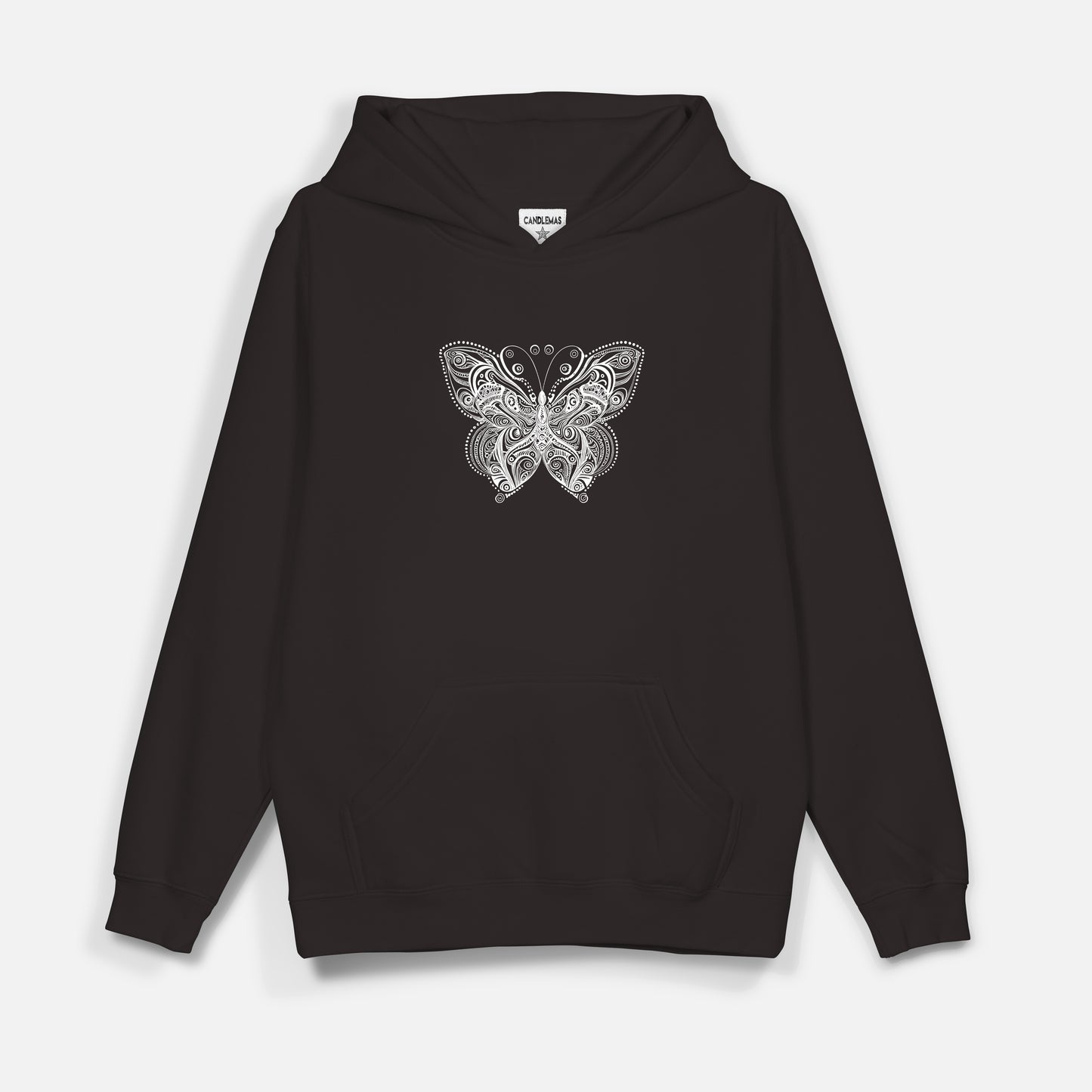 Butterfly Beyaz Baskı  - Hoodie