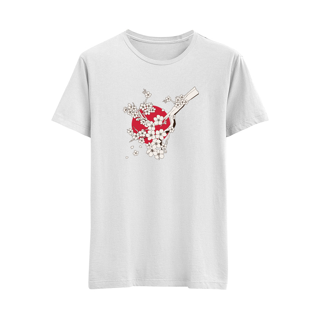 Japon Tarzı Çiçek-2 - Regular T-Shirt