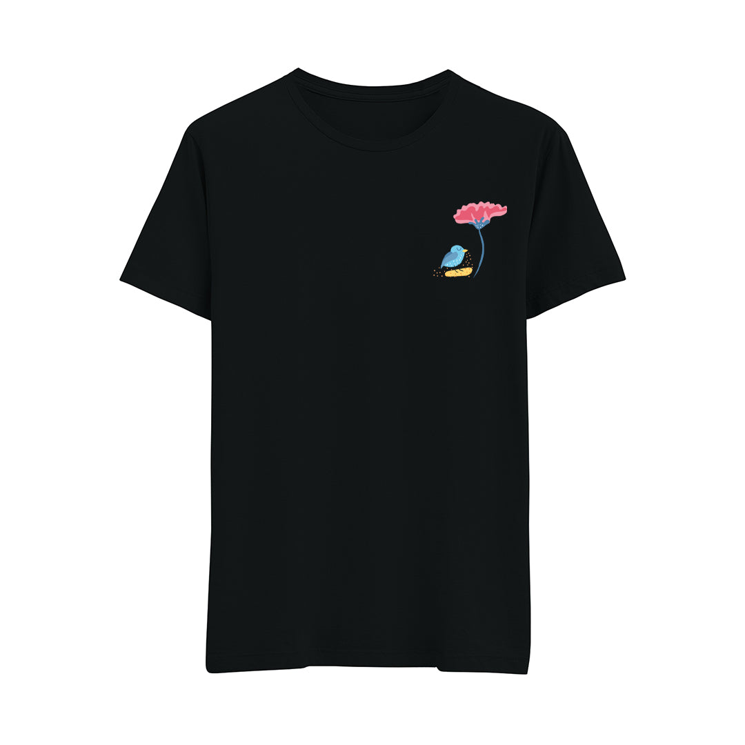 Bird And Flower - Regular T-Shirt