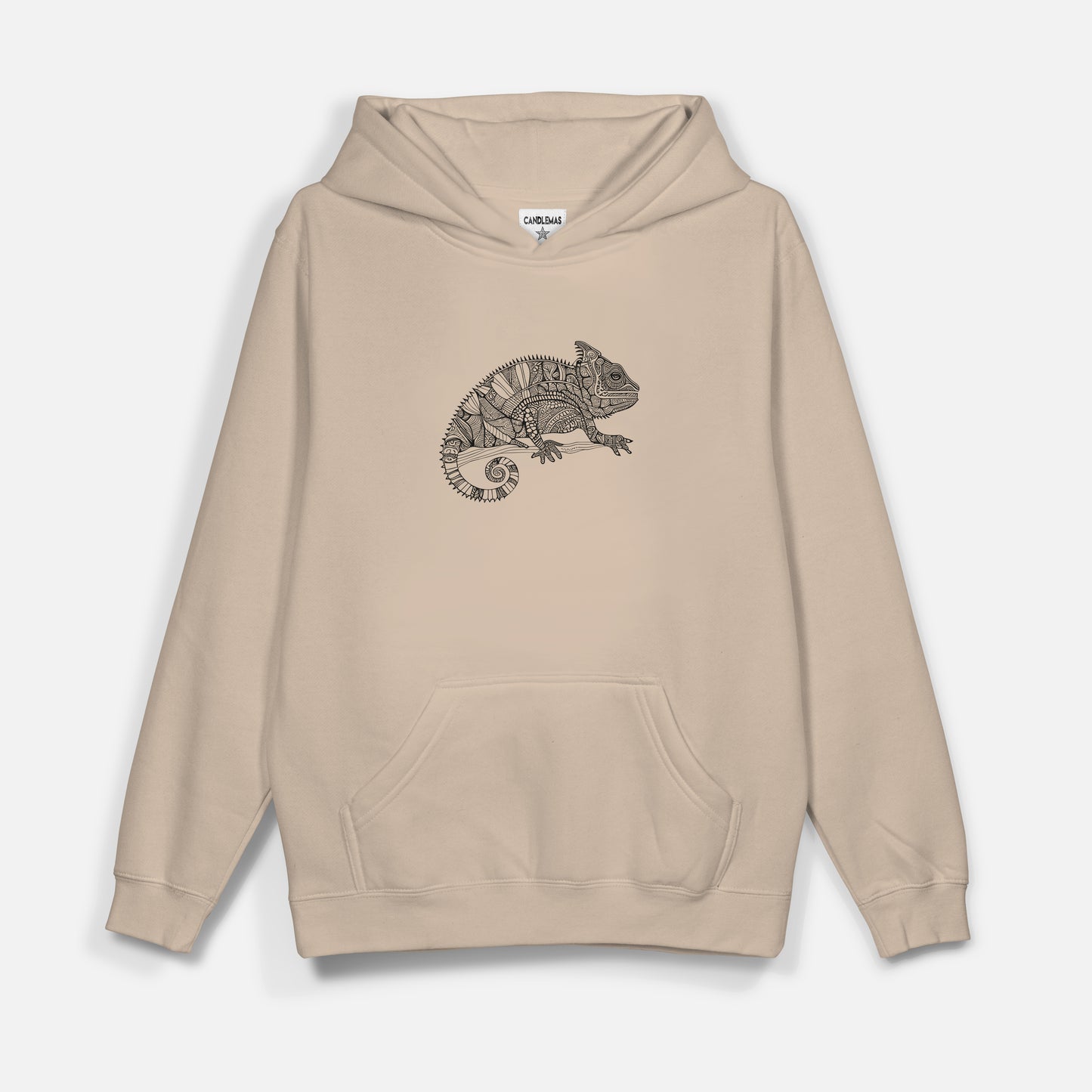 Chameleon Siyah Baskı  - Hoodie