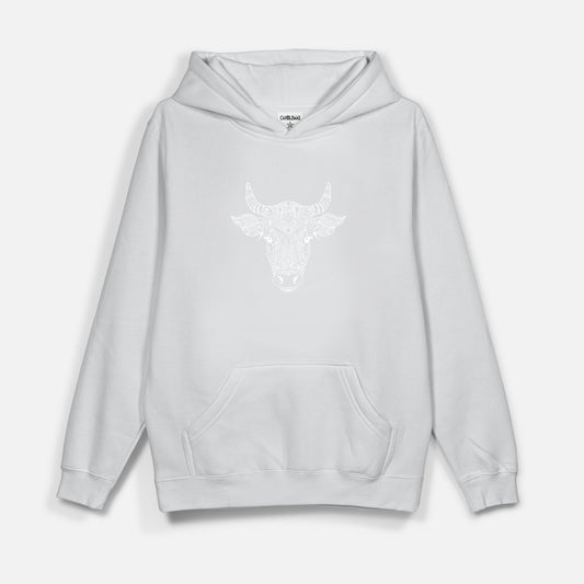 Bull Beyaz Baskı  - Hoodie