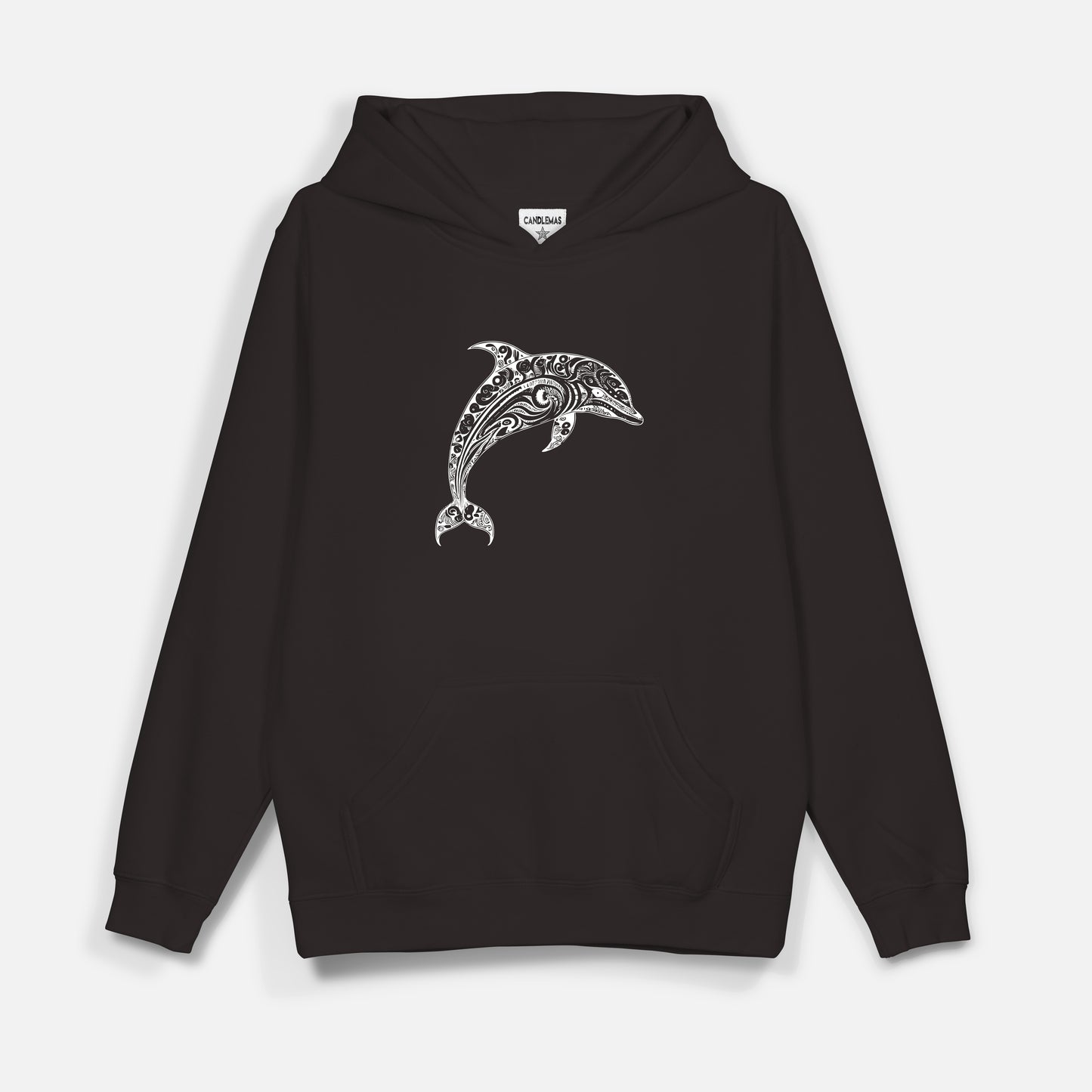 Dolphin Beyaz Baskı  - Hoodie