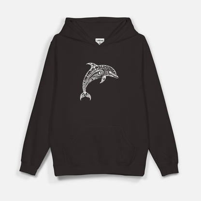 Dolphin Beyaz Baskı  - Hoodie