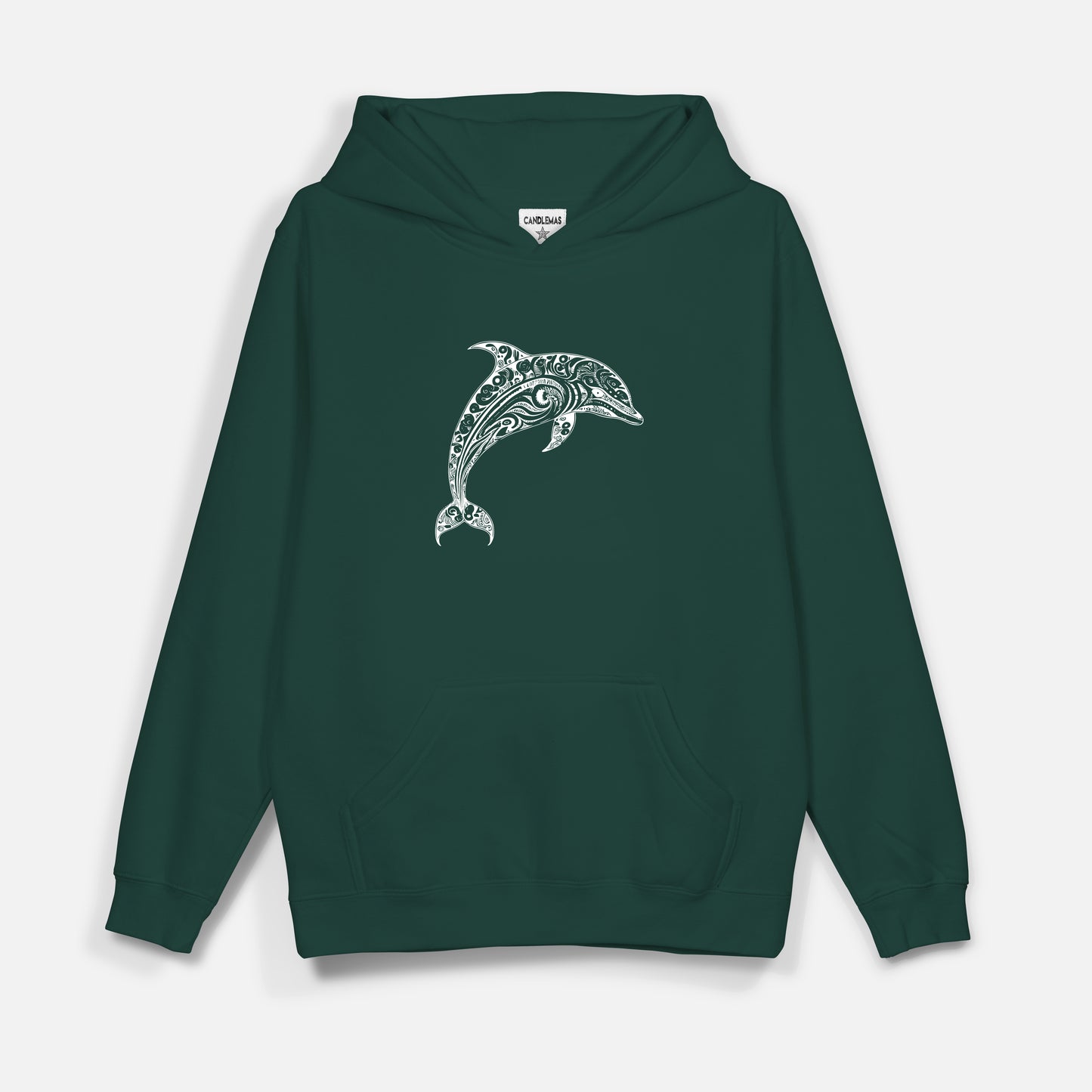 Dolphin Beyaz Baskı  - Hoodie