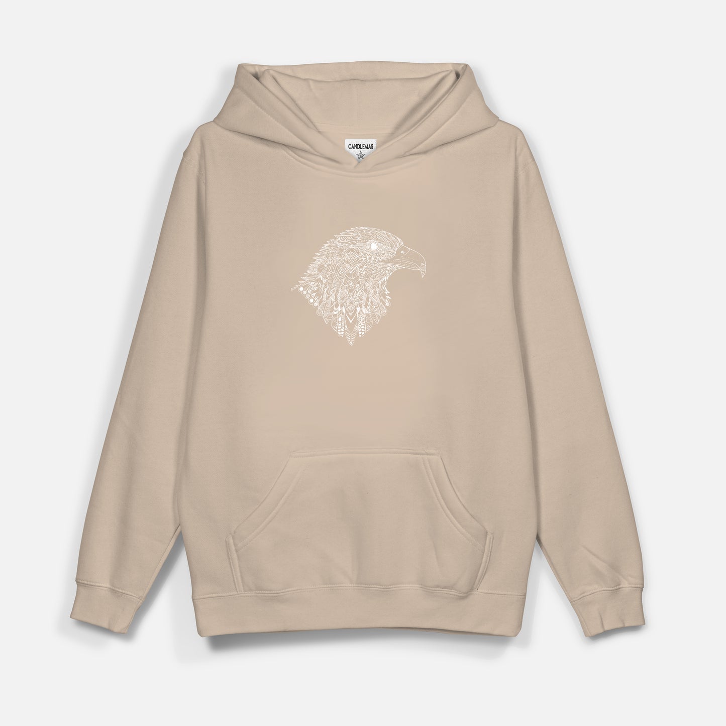 Eagle Beyaz Baskı  - Hoodie