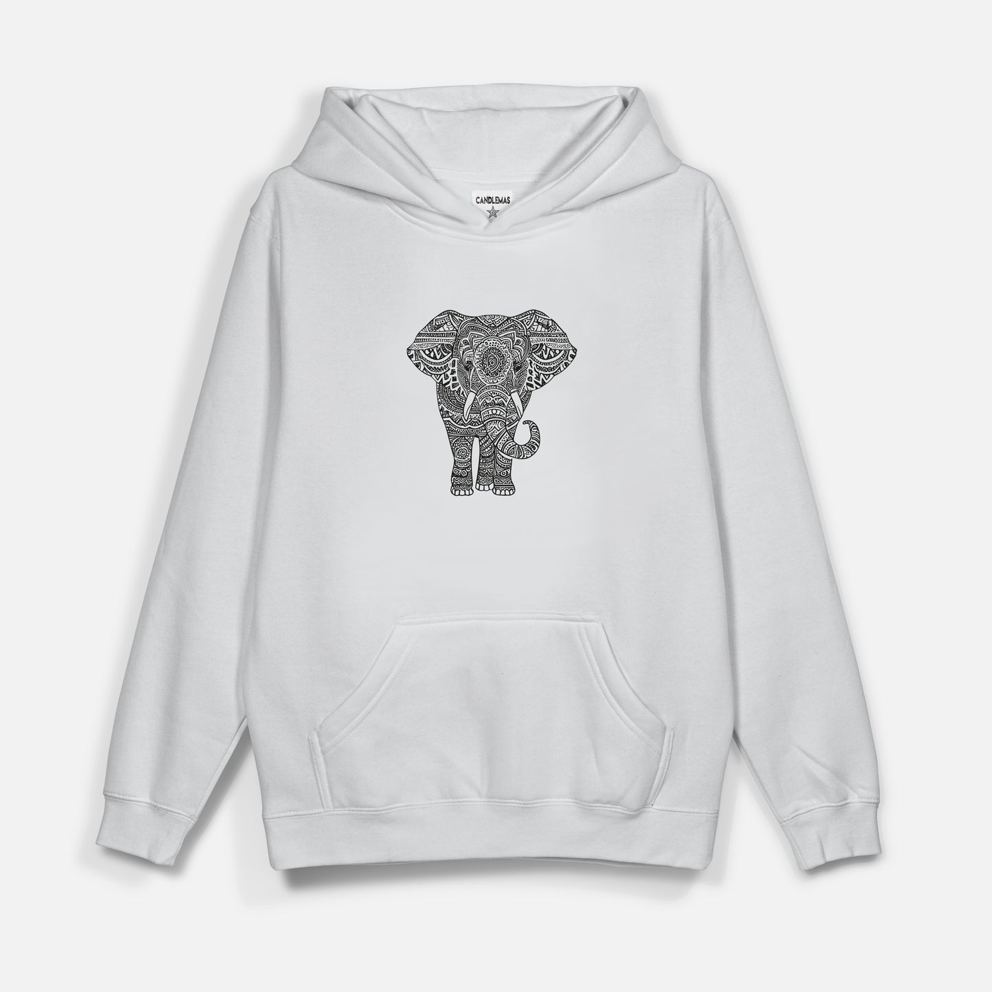 Elephant Siyah Baskı  - Hoodie