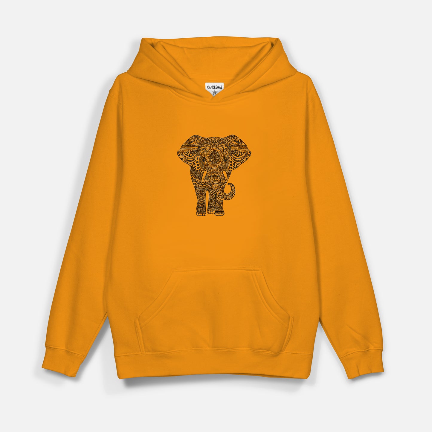 Elephant Siyah Baskı  - Hoodie