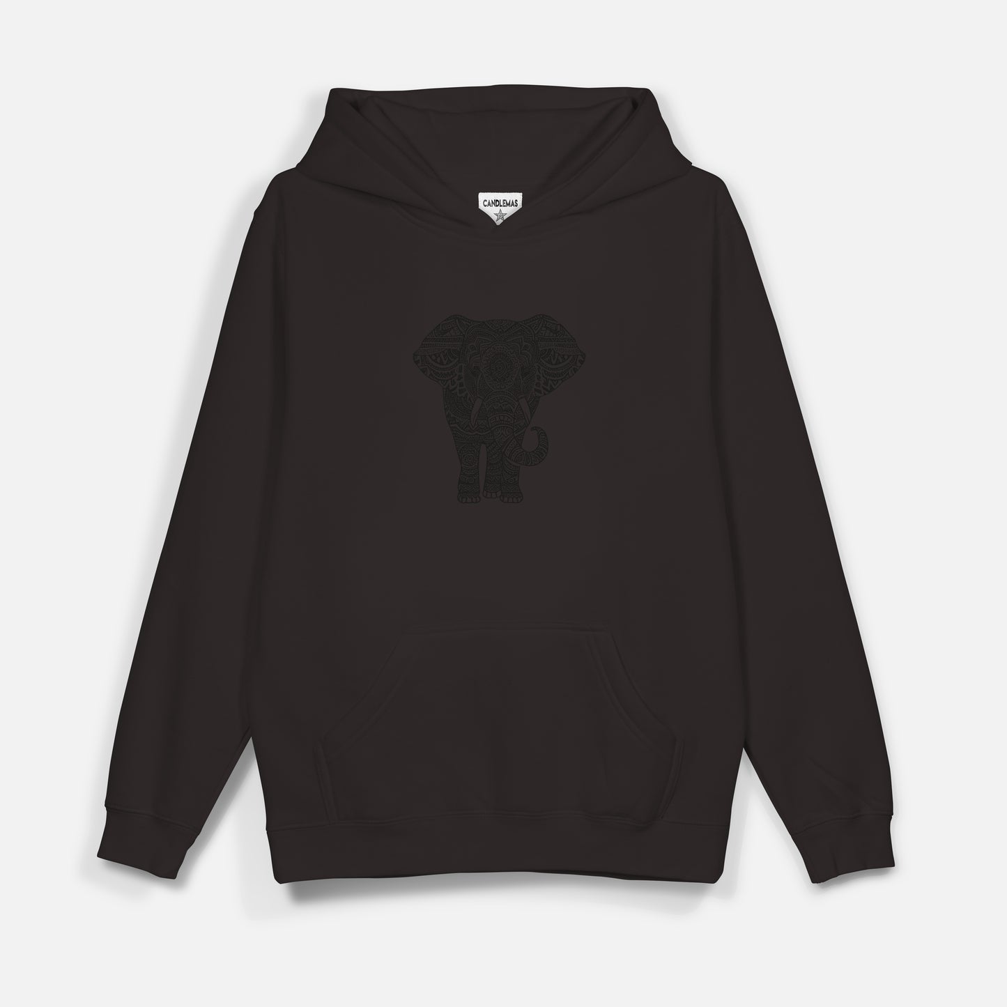 Elephant Siyah Baskı  - Hoodie