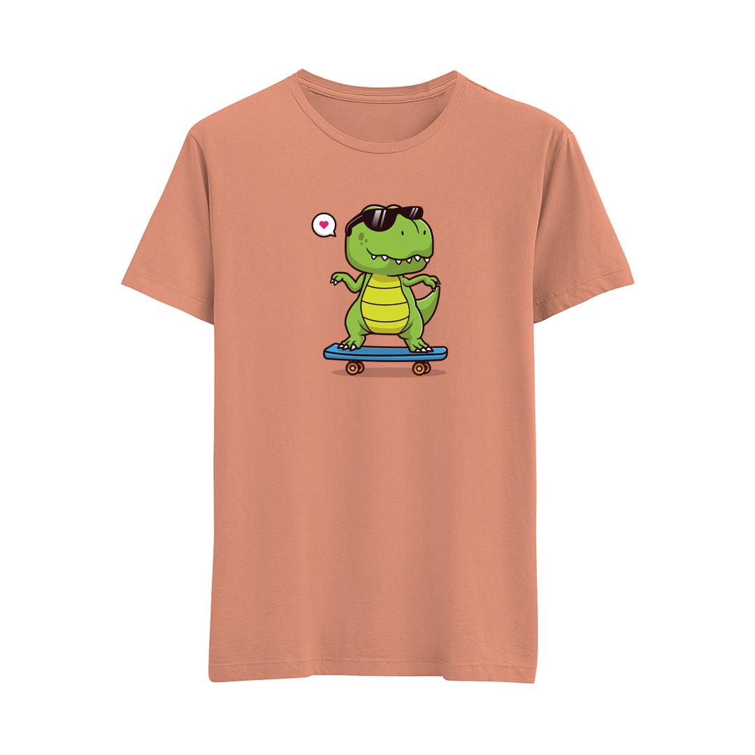 Happy Dino-4 - Çocuk T-Shirt