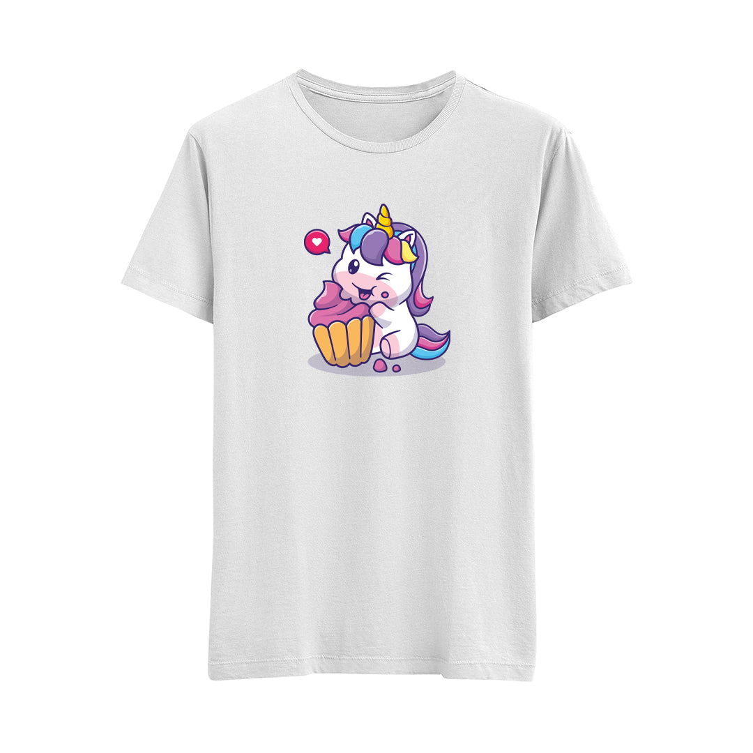 Happy Unicorn-3 - Çocuk T-Shirt