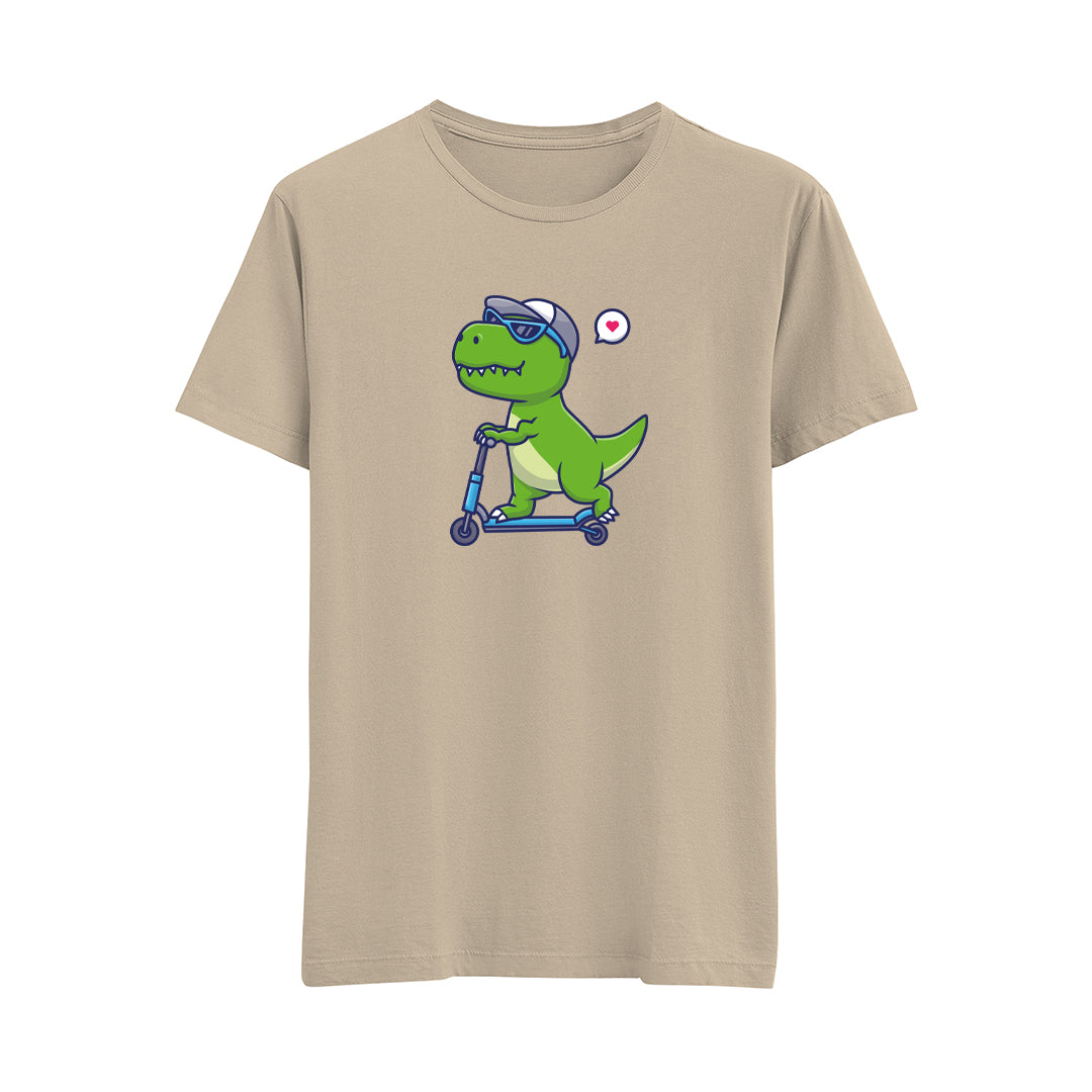 Happy Dino-5 - Çocuk T-Shirt