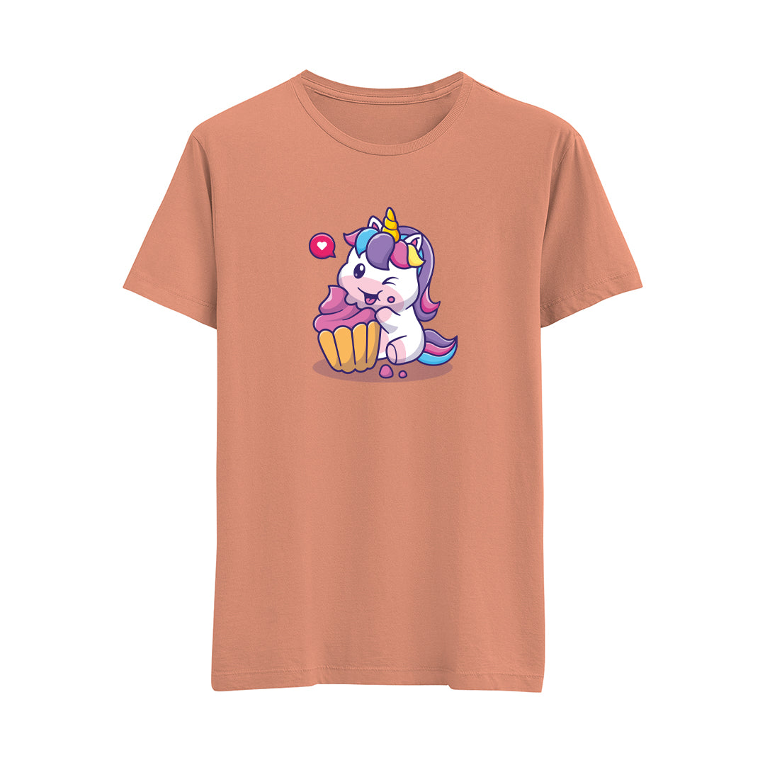 Happy Unicorn-3 - Çocuk T-Shirt