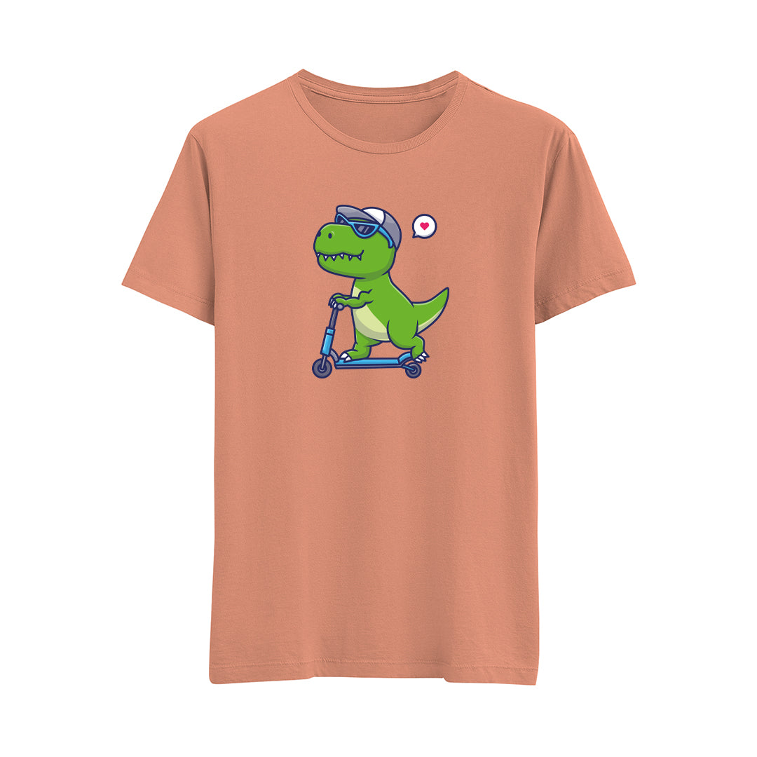 Happy Dino-5 - Çocuk T-Shirt