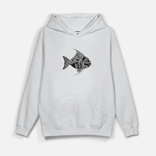 Fish Siyah Baskı  - Hoodie