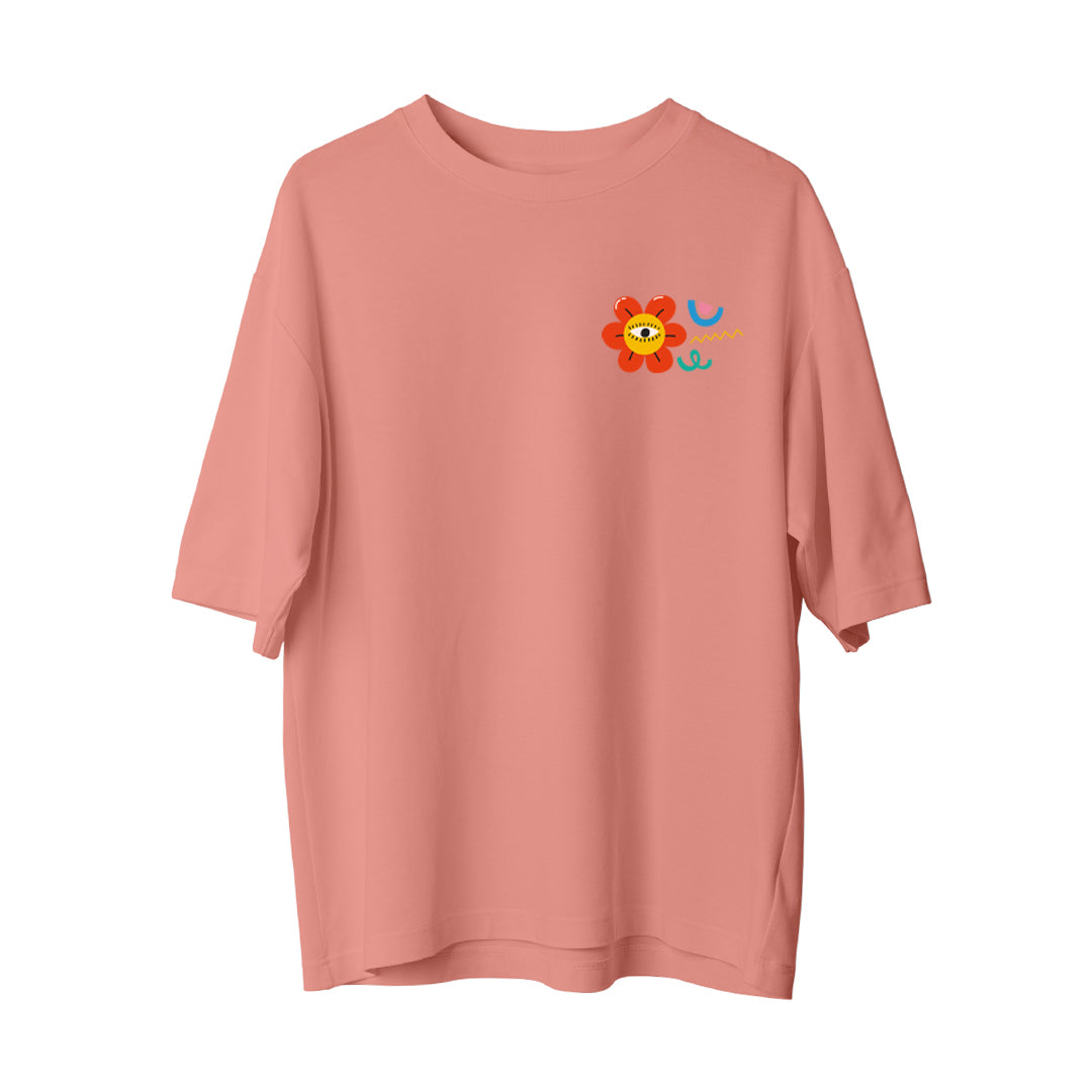 Red Flower - Oversize T-Shirt