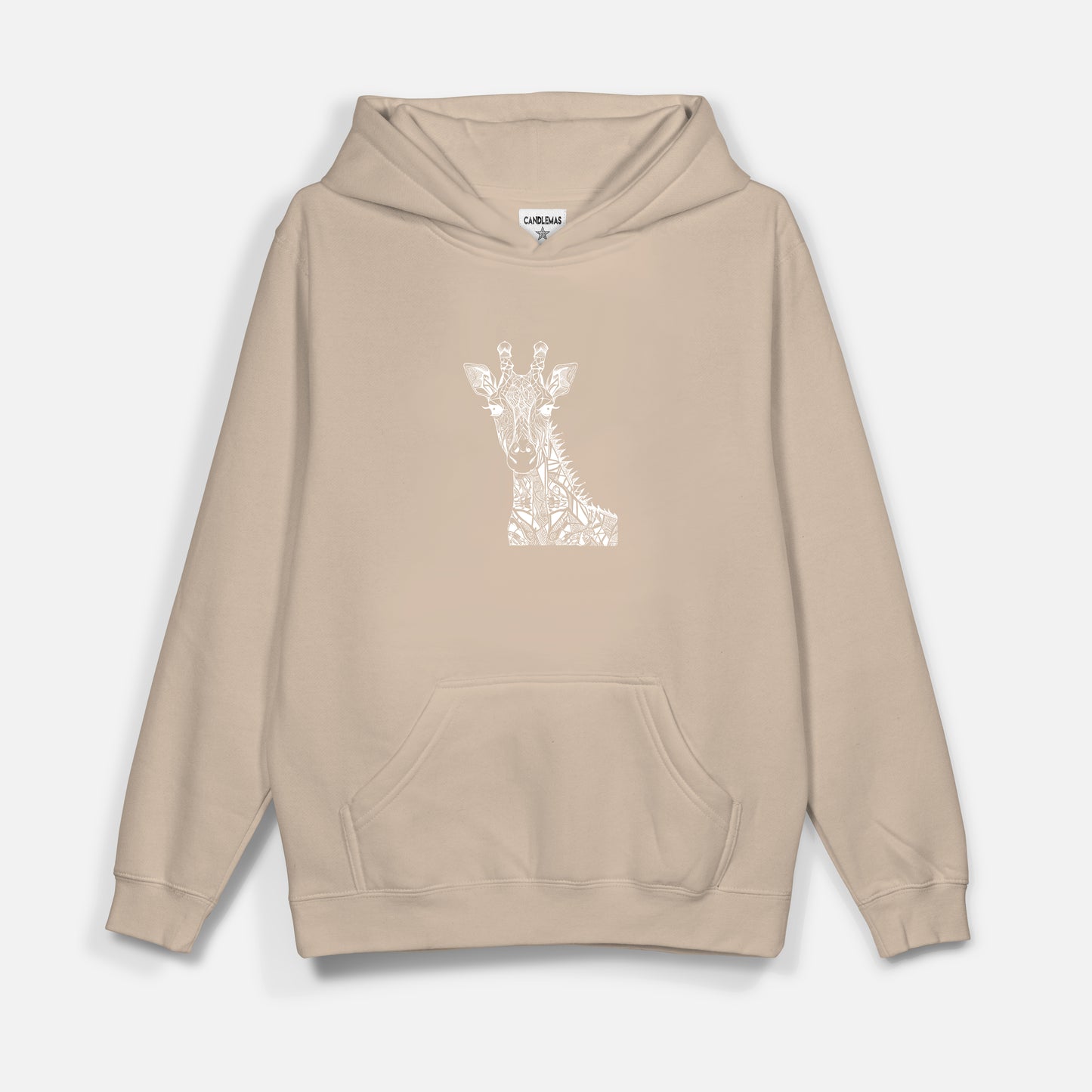 Giraffe Beyaz Baskı  - Hoodie