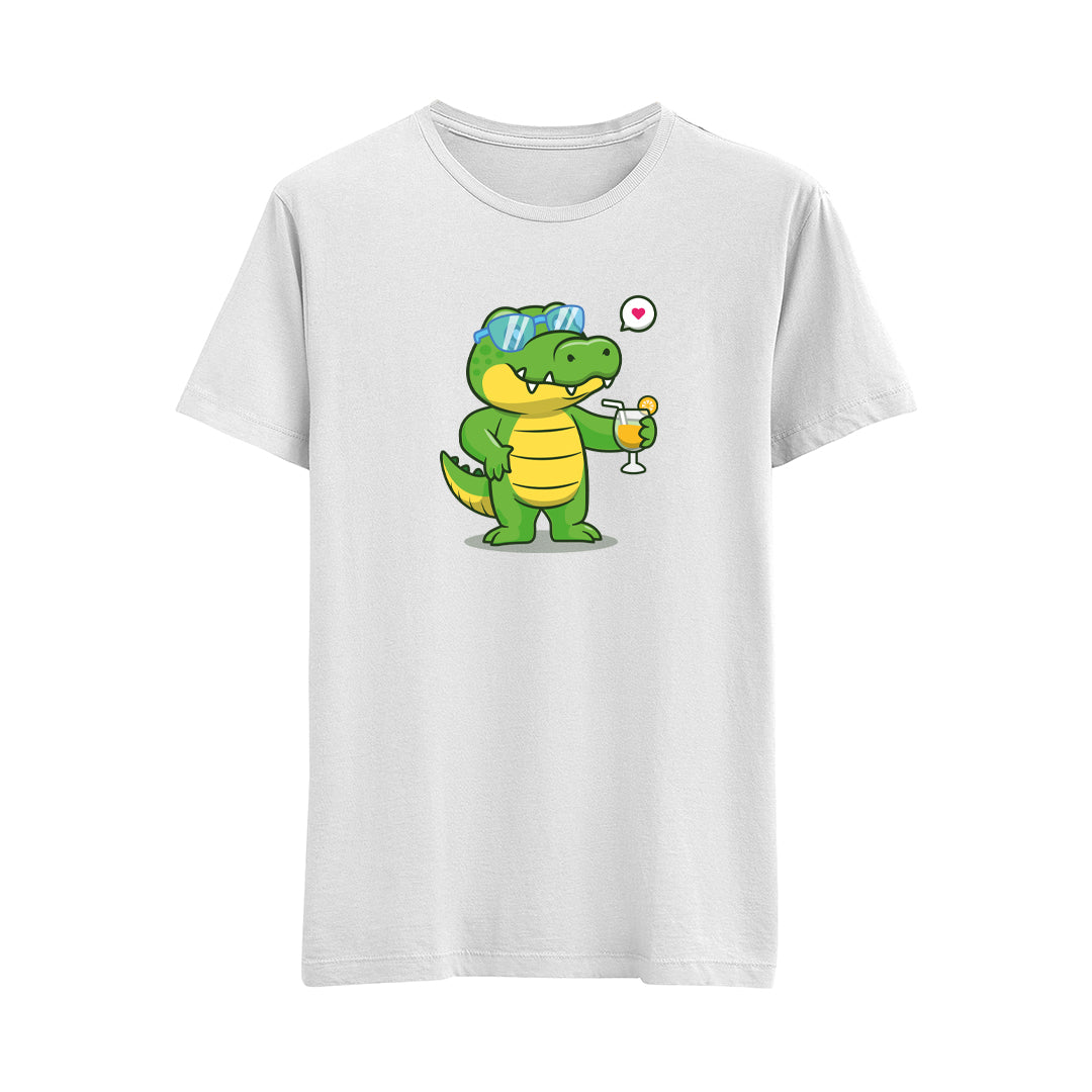 Happy Dino-8 - Çocuk T-Shirt