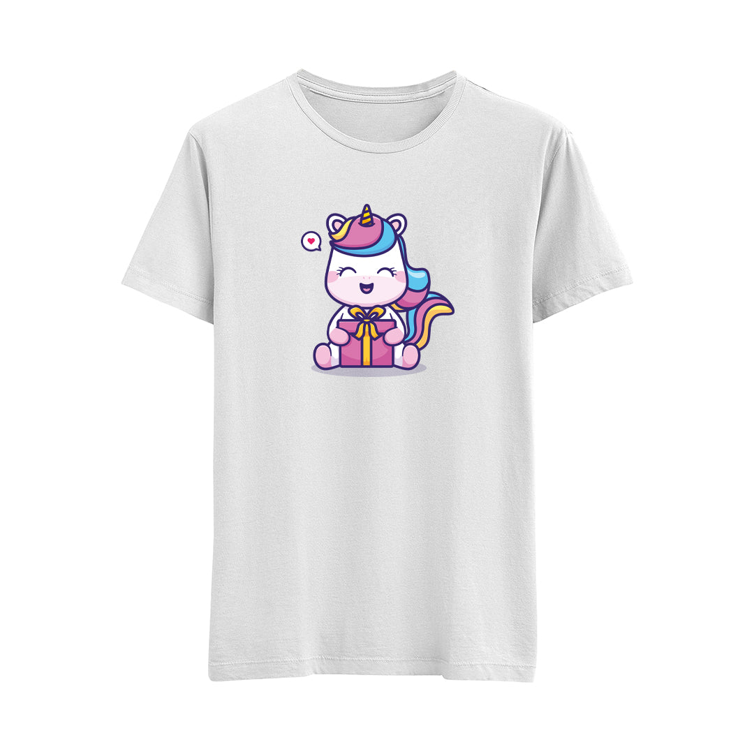 Happy Unicorn-4 - Çocuk T-Shirt