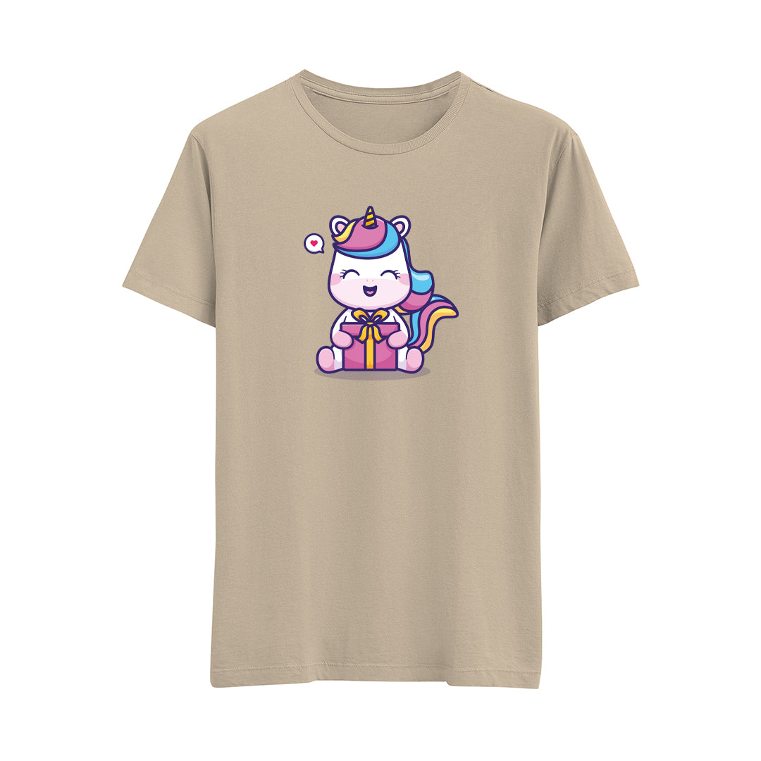 Happy Unicorn-4 - Çocuk T-Shirt