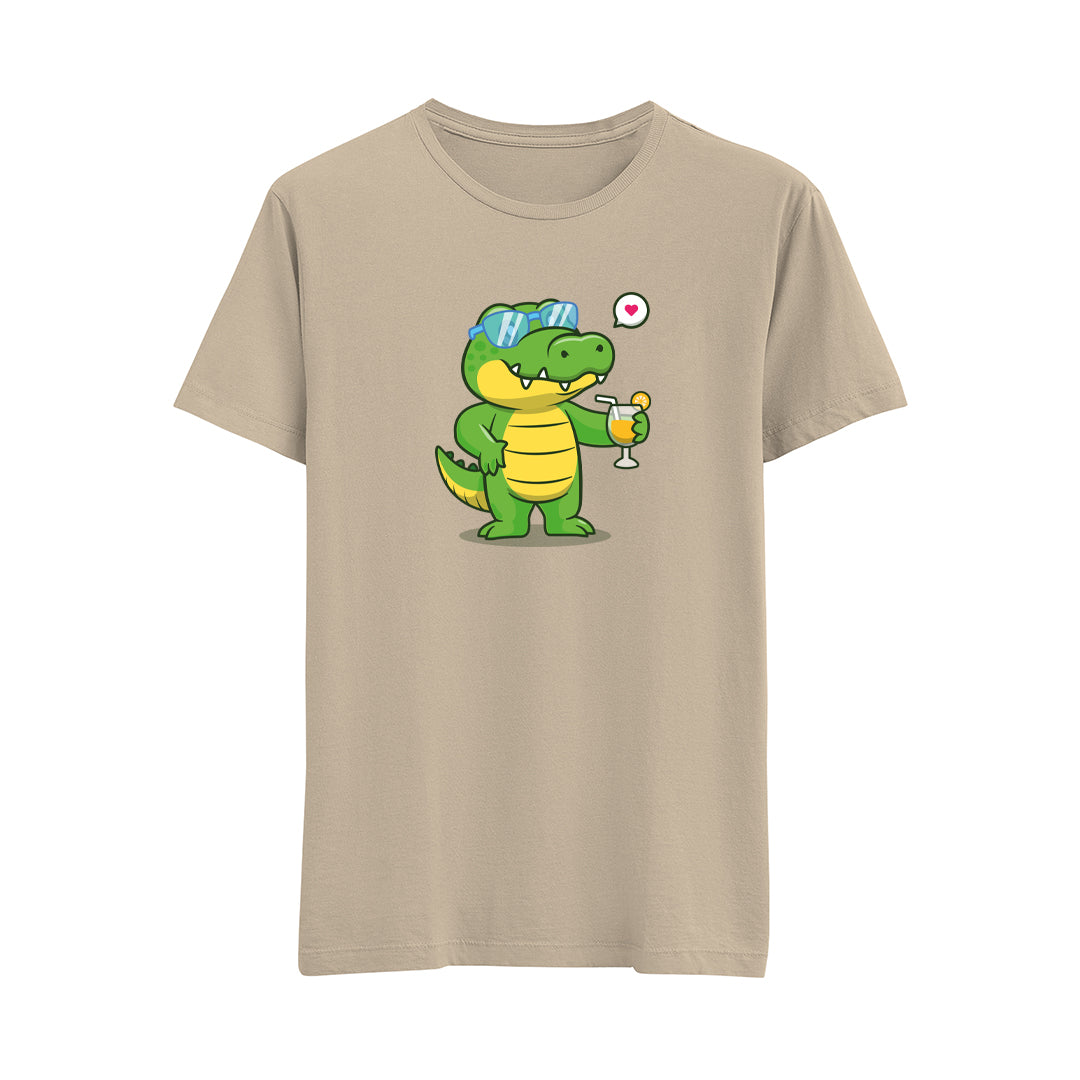 Happy Dino-8 - Çocuk T-Shirt