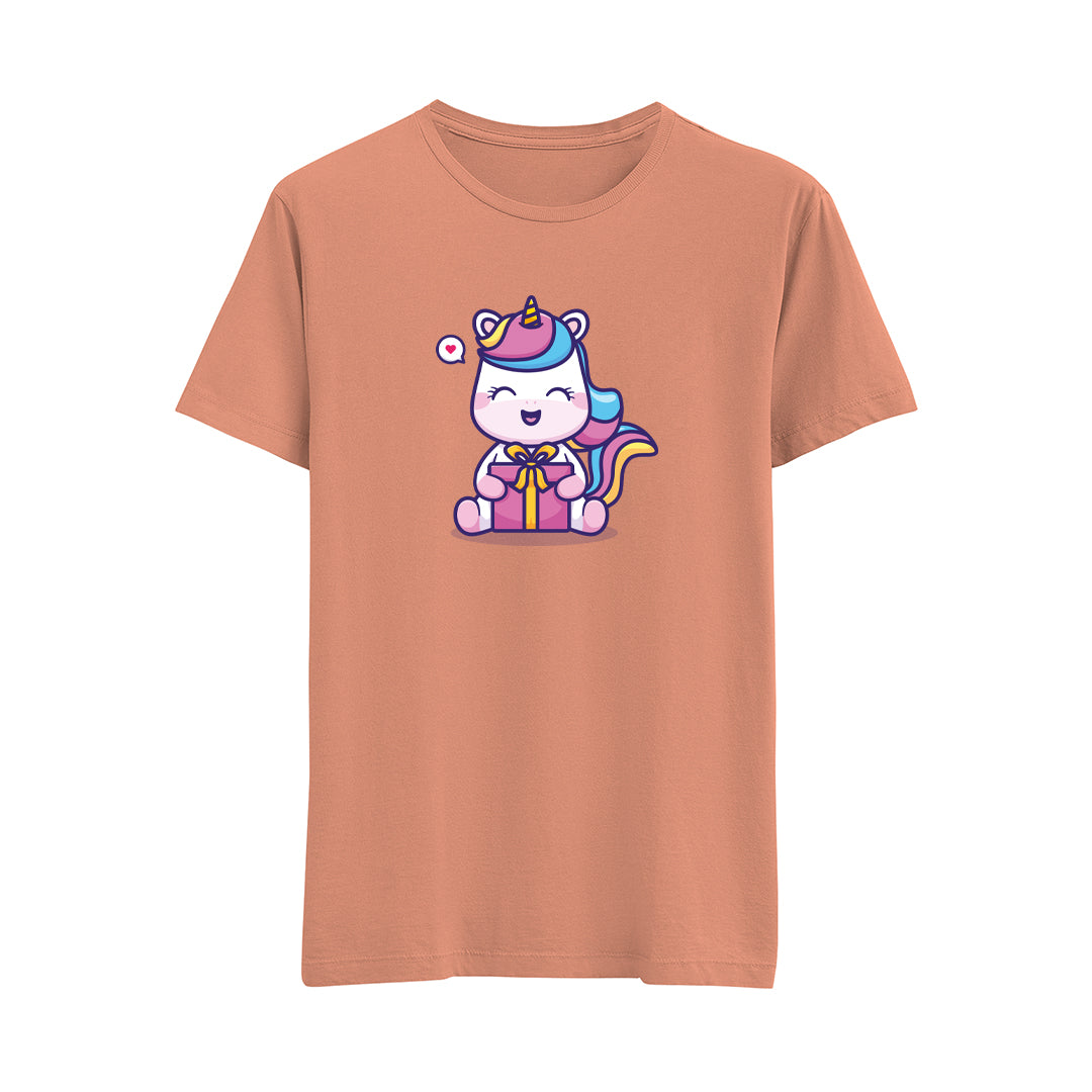 Happy Unicorn-4 - Çocuk T-Shirt