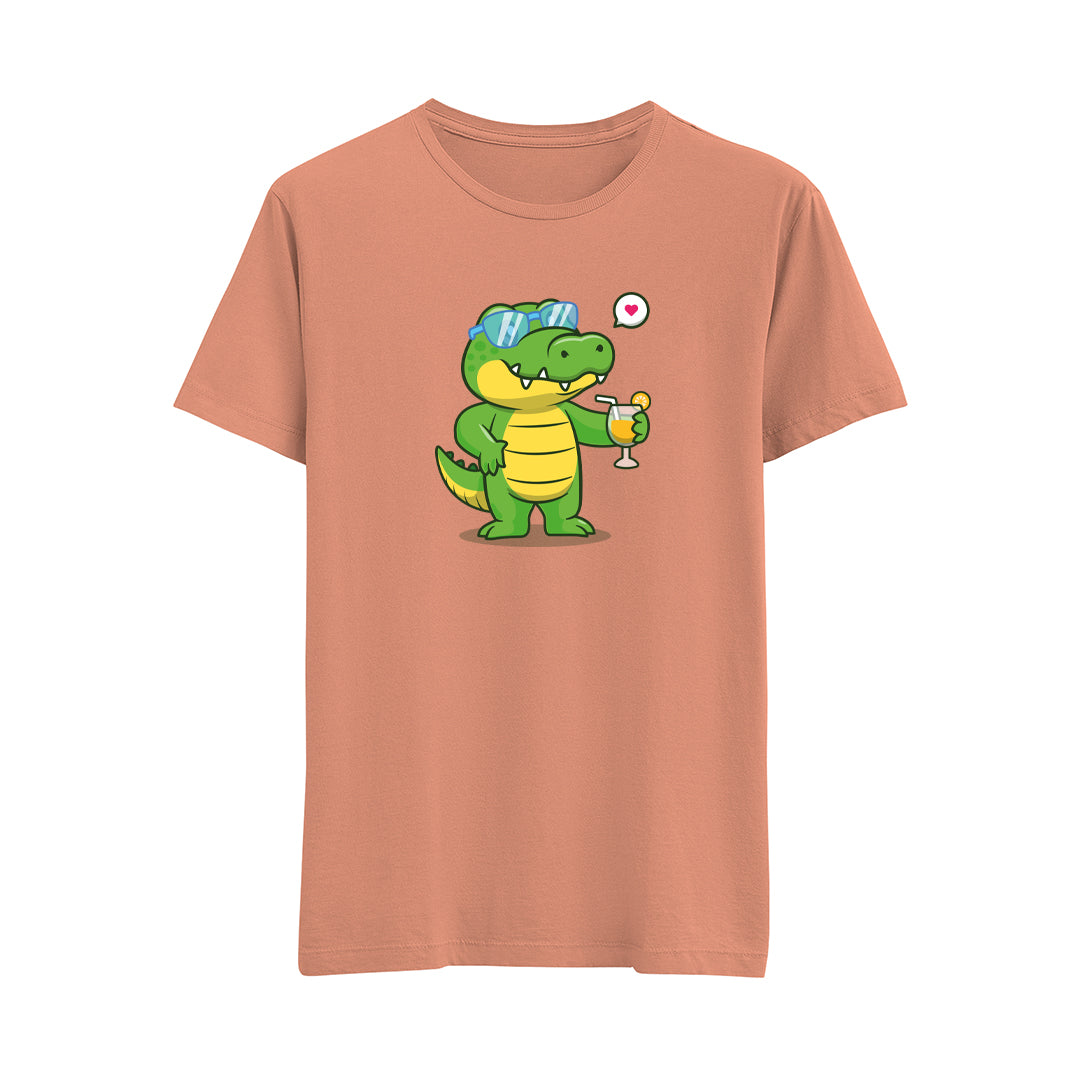 Happy Dino-8 - Çocuk T-Shirt