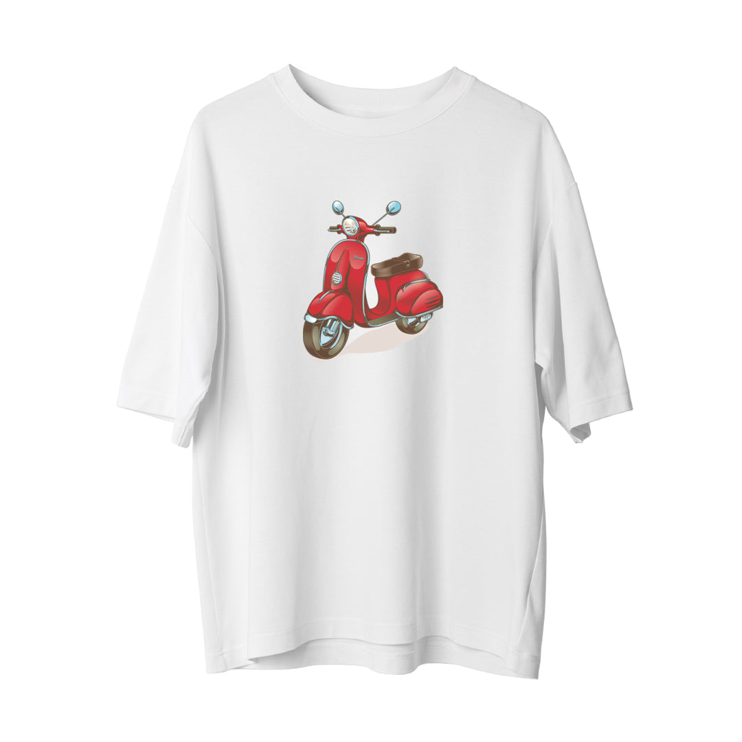 Red Motorcyle - Oversize T-Shirt