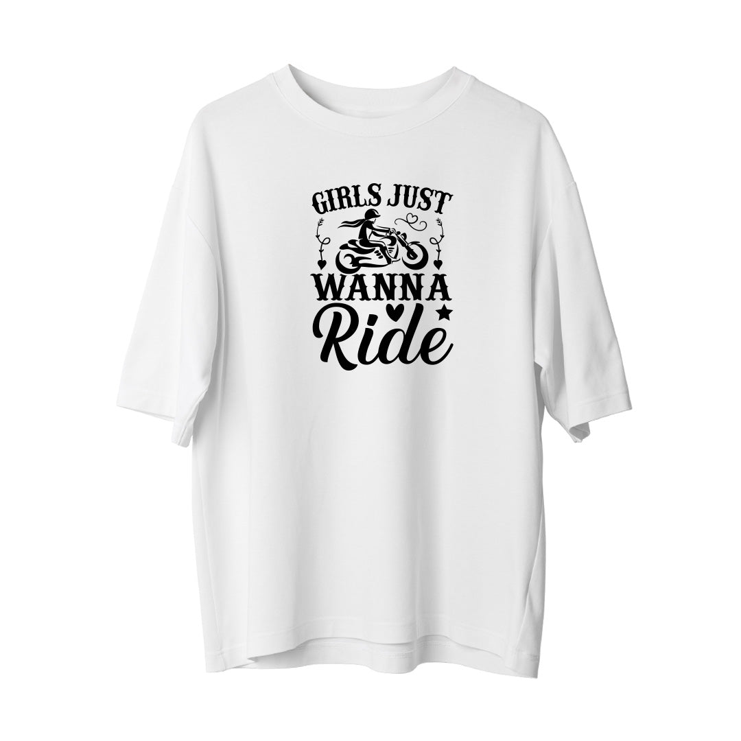 Girls Ride - Oversize T-Shirt