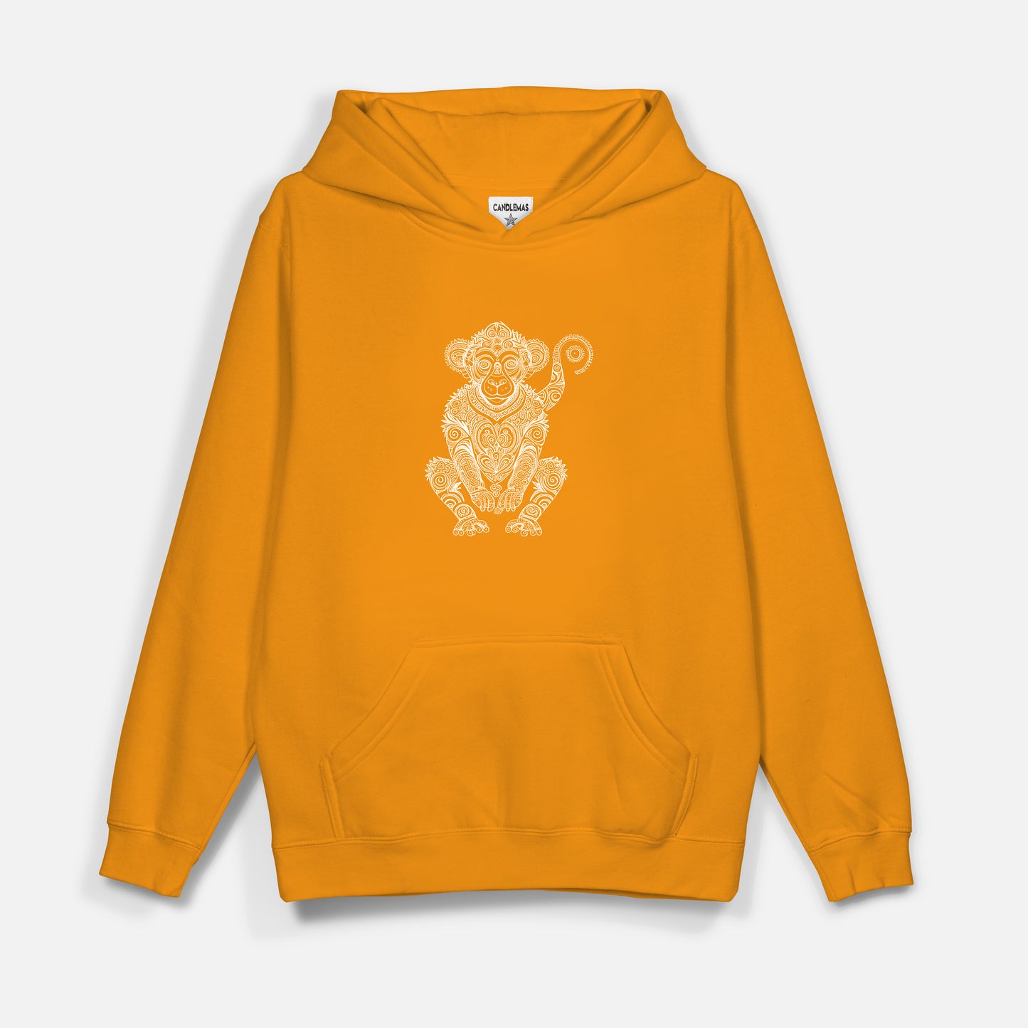 Monkey Beyaz Baskı  - Hoodie