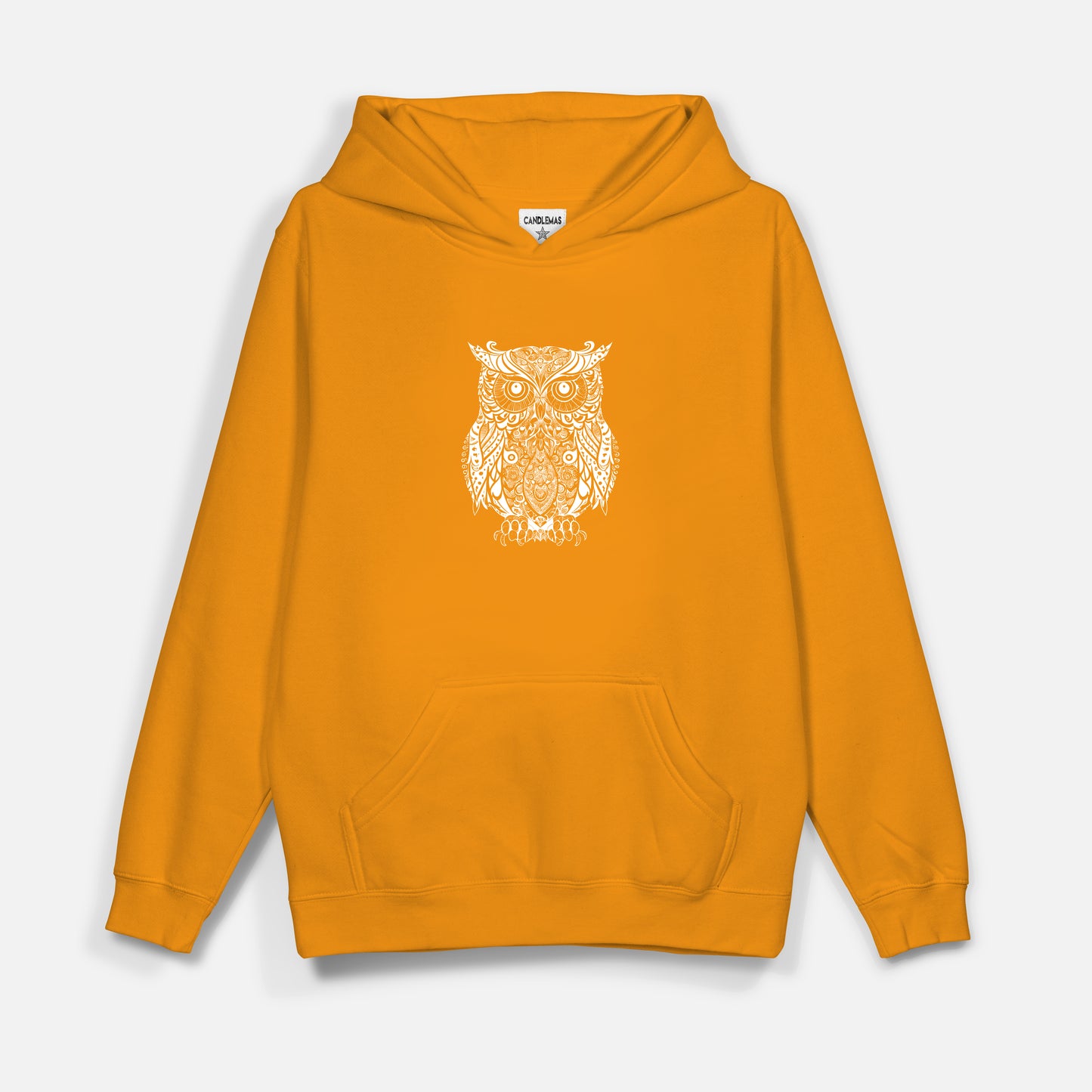 Owl Beyaz Baskı  - Hoodie