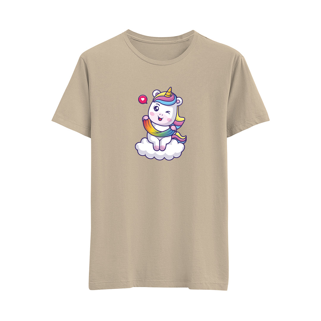 Sevimli Unicorn-5 - Çocuk T-Shirt