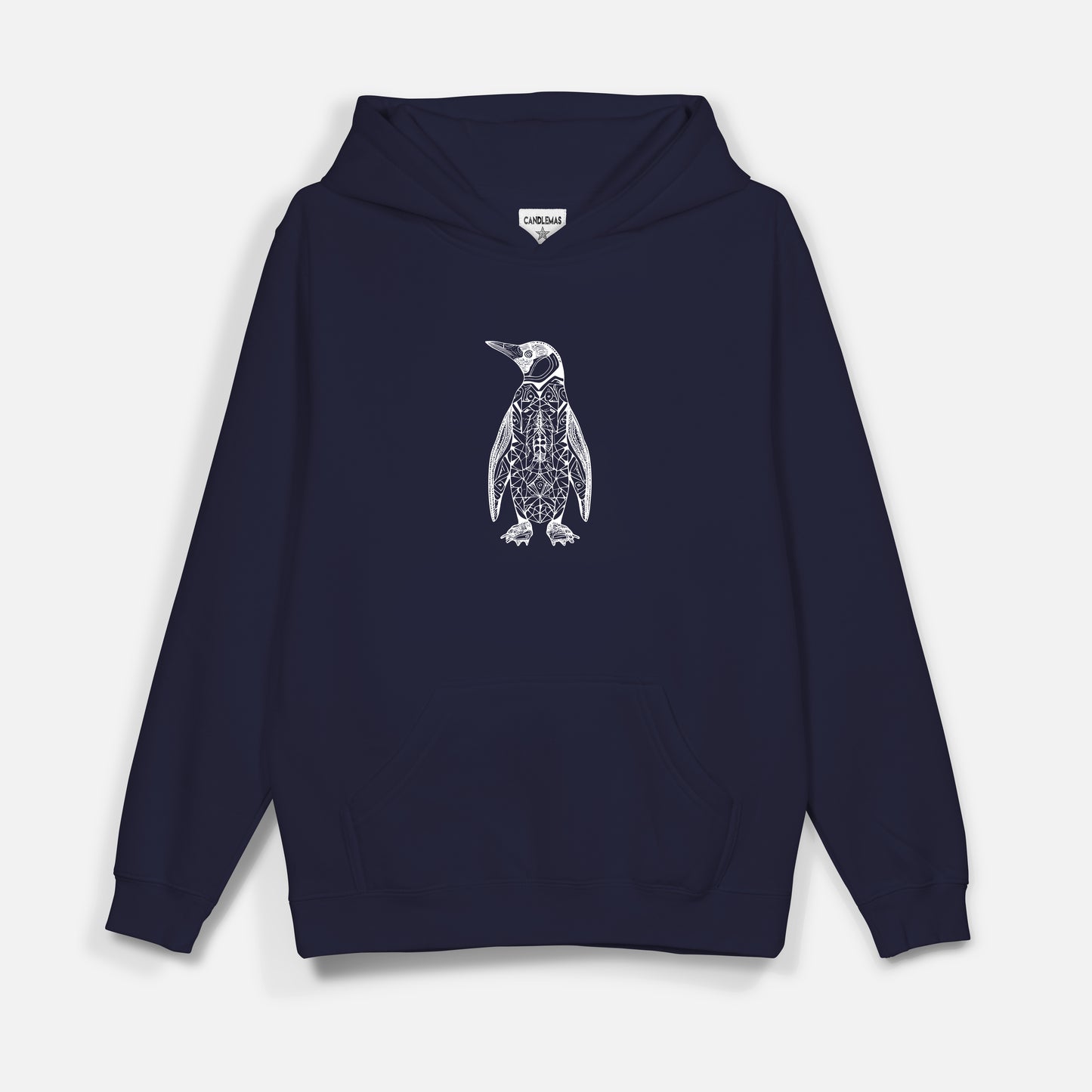 Penguin Beyaz Baskı  - Hoodie