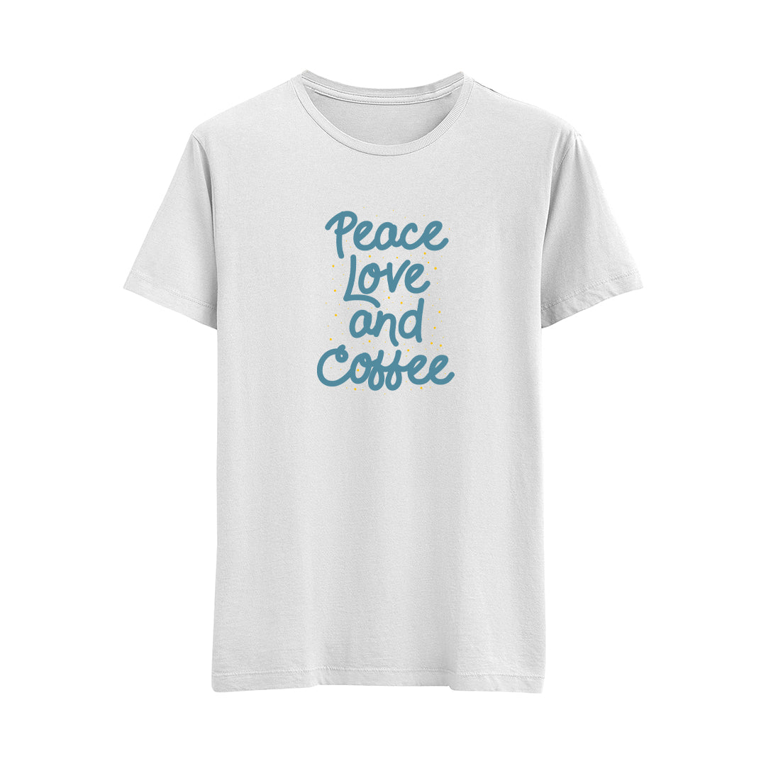 Peace Love And Coffee - Regular T-Shirt