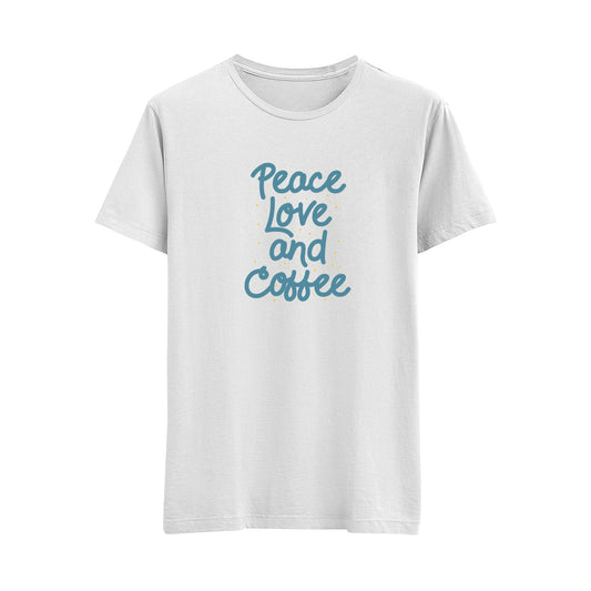 Peace Love And Coffee - Regular T-Shirt