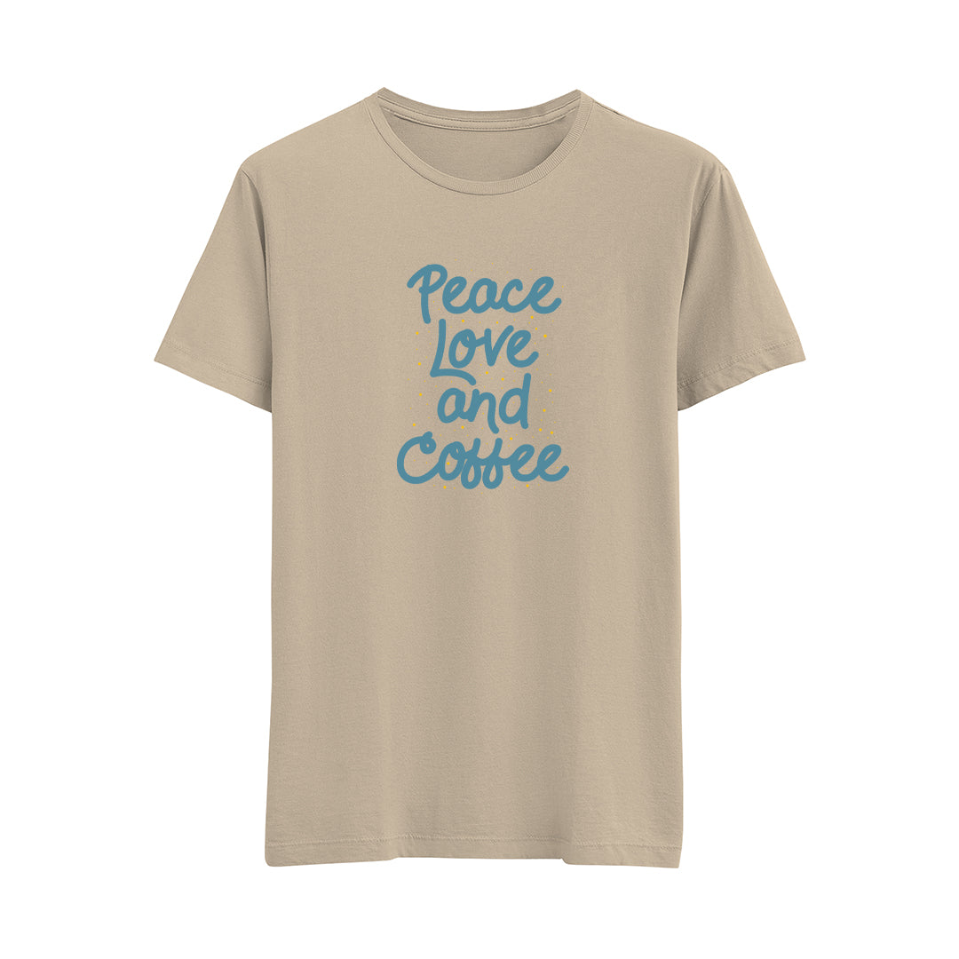 Peace Love And Coffee - Regular T-Shirt