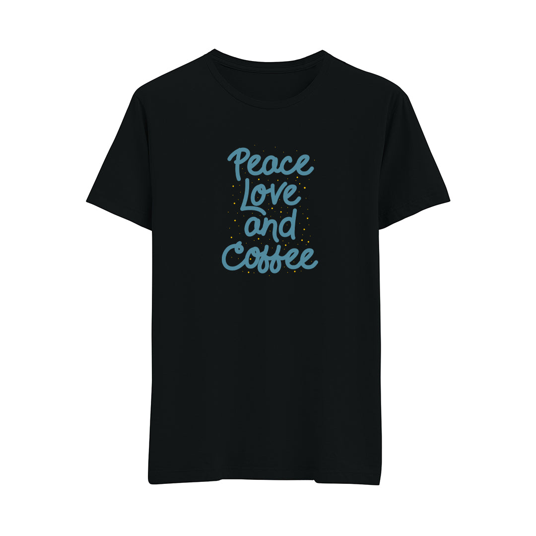 Peace Love And Coffee - Regular T-Shirt