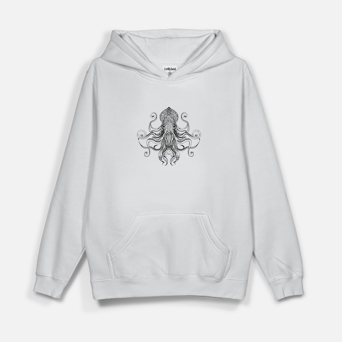 Octopus Siyah Baskı  - Hoodie