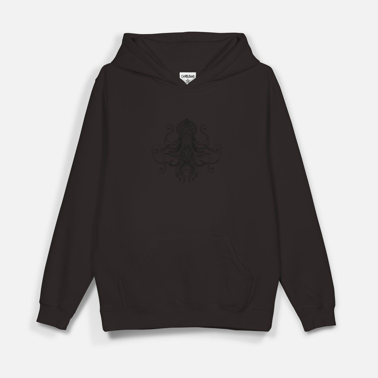 Octopus Siyah Baskı  - Hoodie