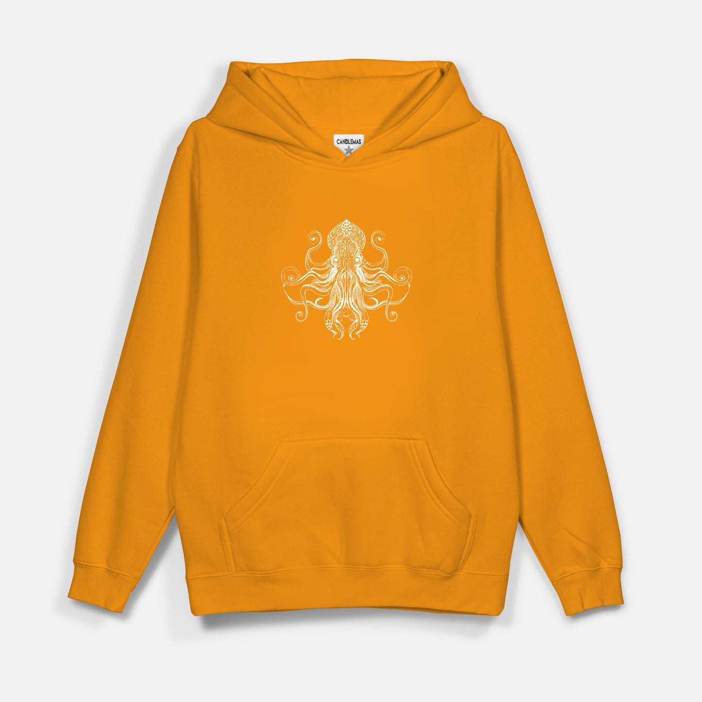 Octopus Beyaz Baskı  - Hoodie