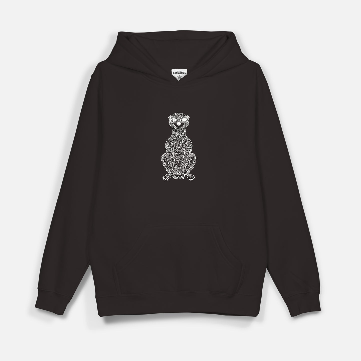 Mongoose Beyaz Baskı  - Hoodie