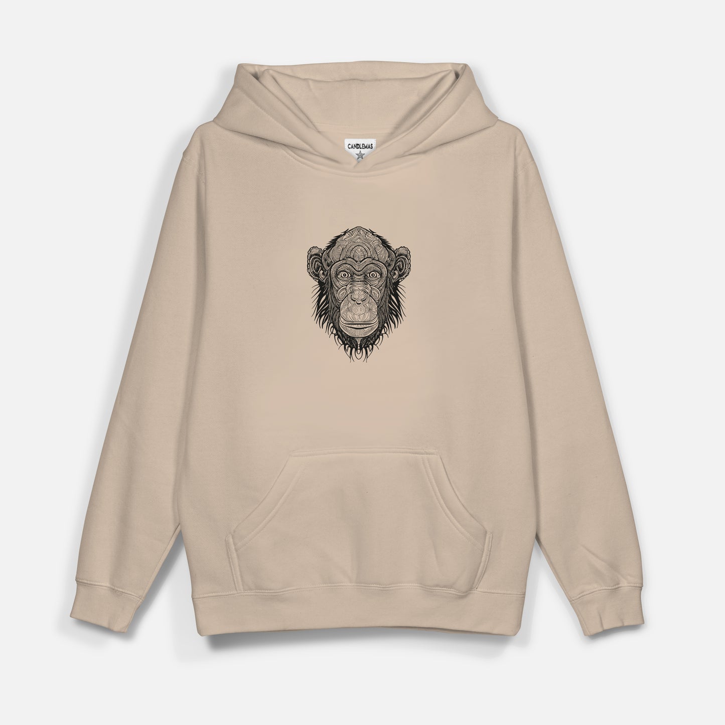 Monkey 2 Siyah Baskı  - Hoodie