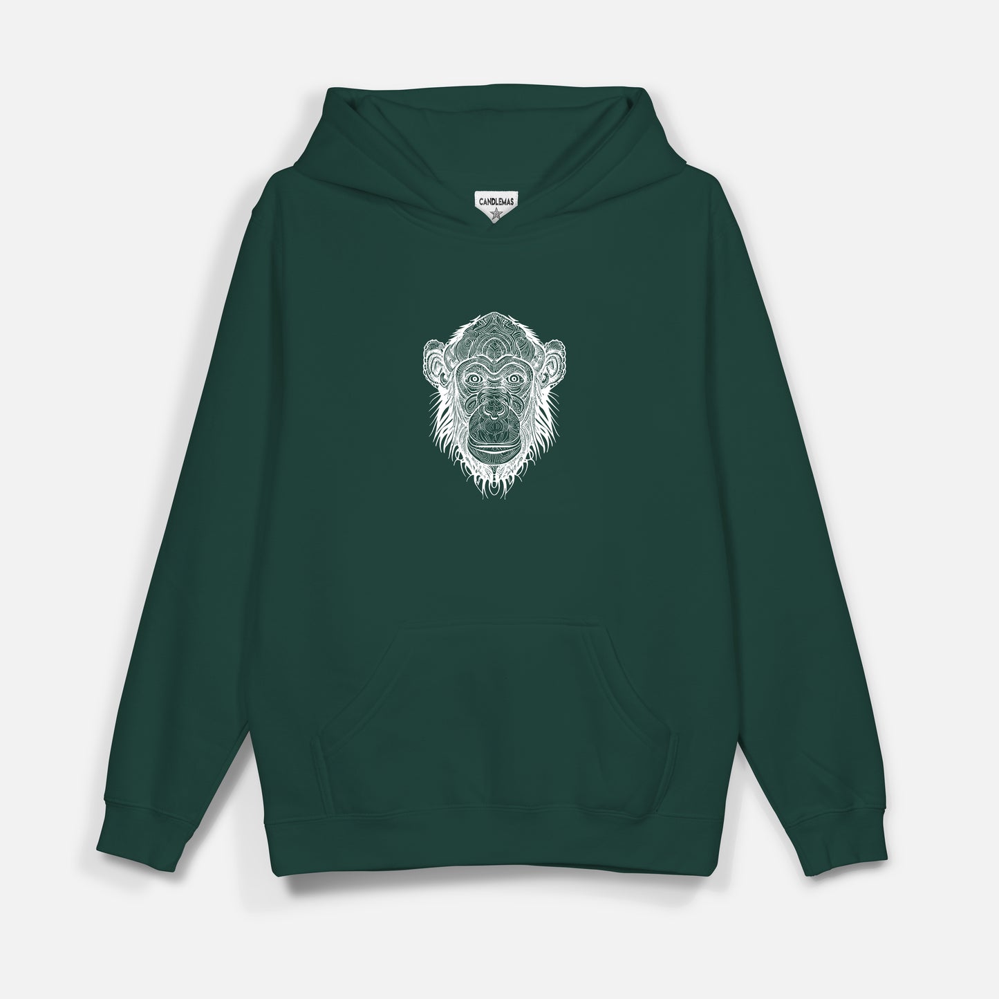 Monkey 2  Beyaz Baskı  - Hoodie