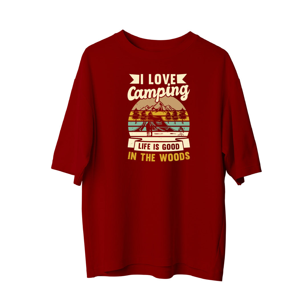 I love Camping - Oversize T-Shirt