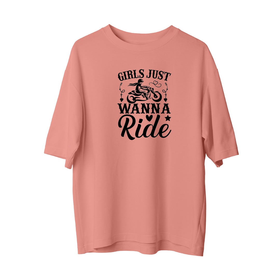 Girls Ride - Oversize T-Shirt